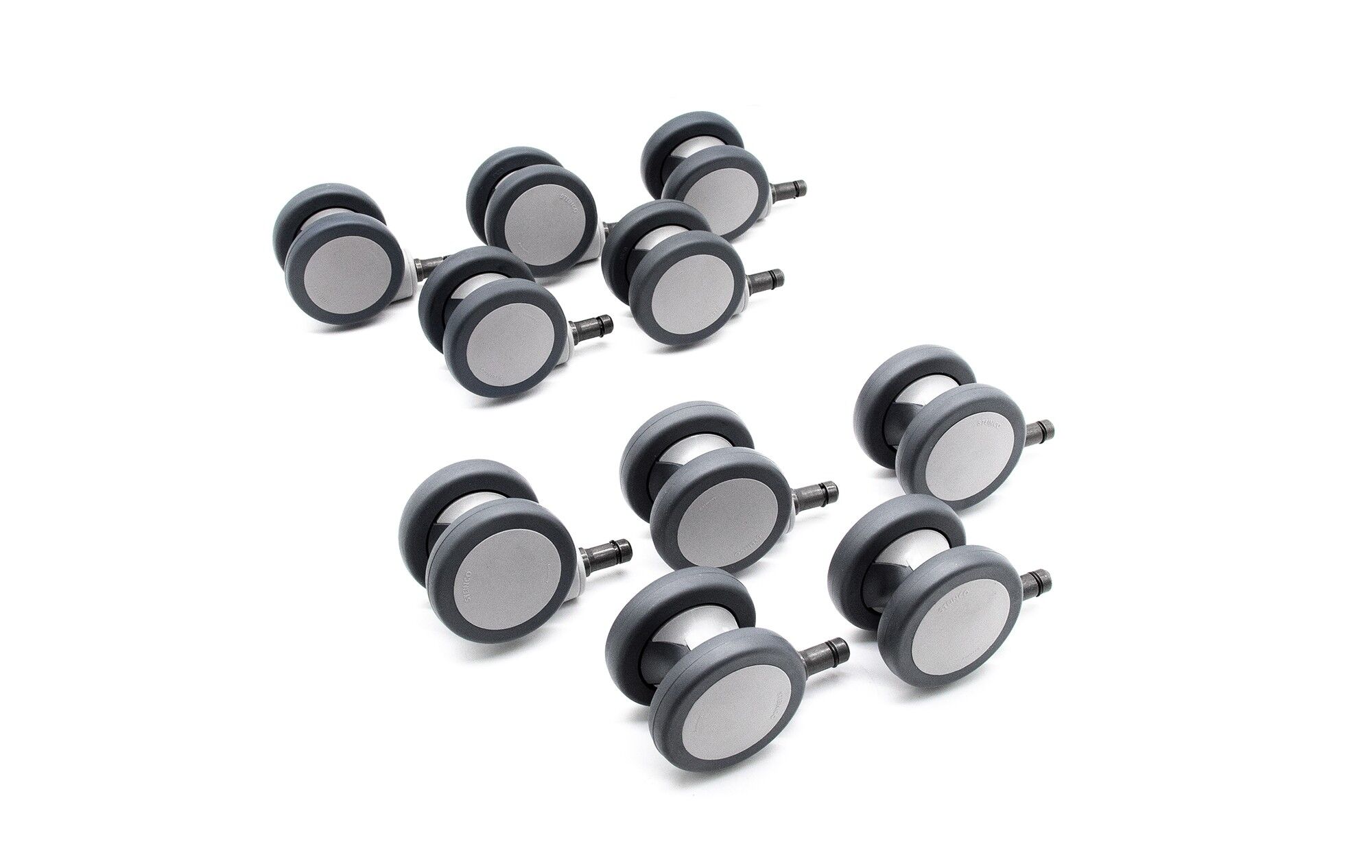 2er Set Stuhlrollen KaVo 5007 / Physio - Stuhlrollen Rollhocker / Arbeitssessel - neu - 1.012.0284